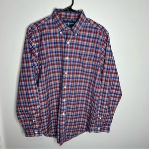 Men’s Ralph Lauren Size Large Classic Fit Plaid Long‎ Sleeve Button Down Shirt